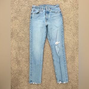 Levi’s Light Blue Distressed Women Jeans